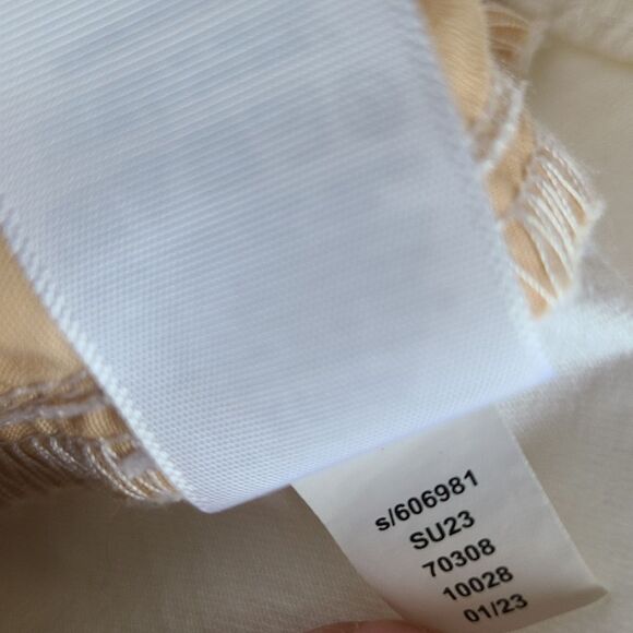 loft monroe slim chino soft cotton twill pants white size 12 - Picture 7 of 7